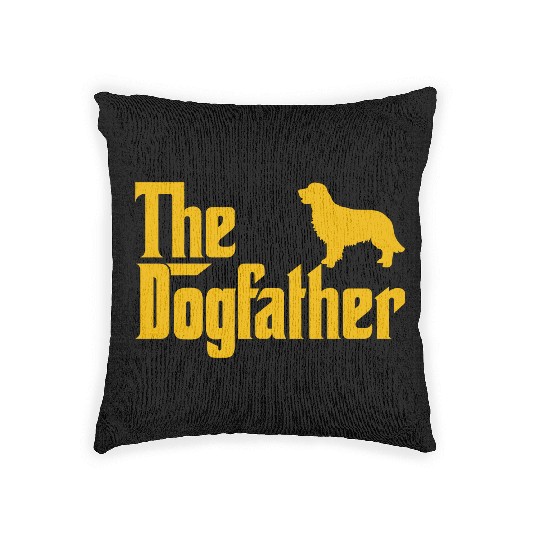 Golden Retriever Dogfather Dog Lover Godfather Sty Woven Pillows