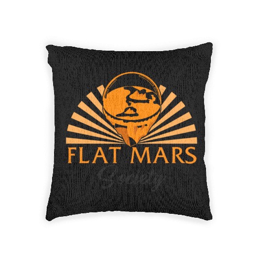 Mars Woven Pillows, Flat Mars Society Mars Woven Pillows, Science