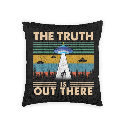 The Truth Is Out There Storm Raid Area 51 Alien Woven Pillows