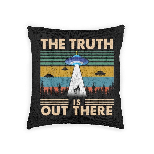 The Truth Is Out There Storm Raid Area 51 Alien Woven Pillows