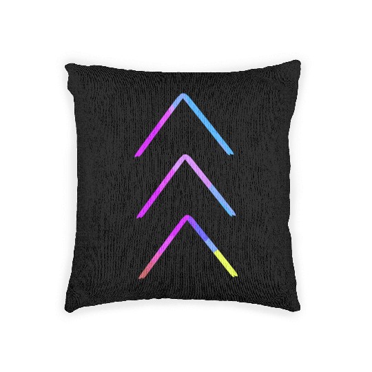 Down Syndrome Awareness 3 Arrow Support Woven Pillows