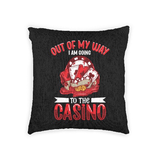 Poker Casino Poker Player Gambling Roulette Woven Pillows