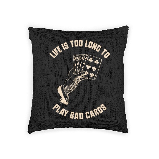 Poker Casino Poker Player Gambling Roulette Woven Pillows