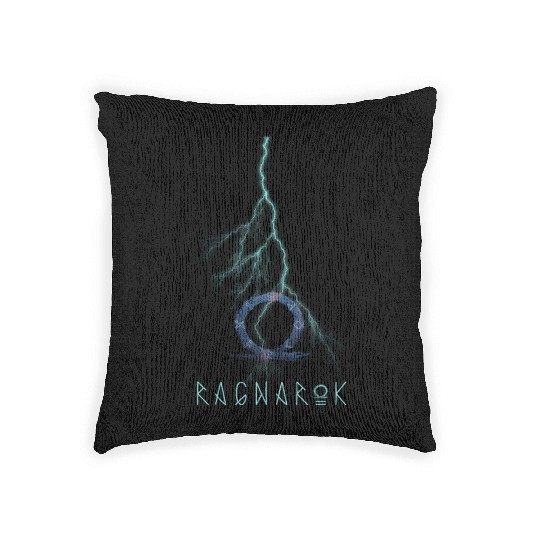 god of war ragnarock Woven Pillows black for gamers