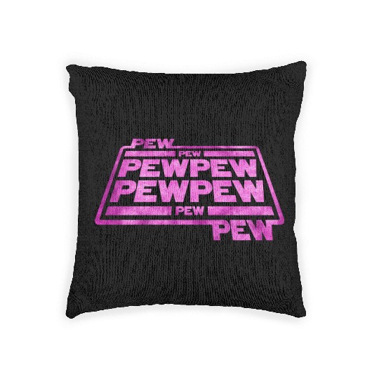 Pew Pew Pew Woven Pillows