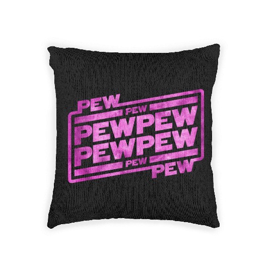 Pew Pew Pew Woven Pillows