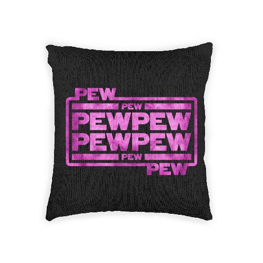 Pew Pew Pew Woven Pillows