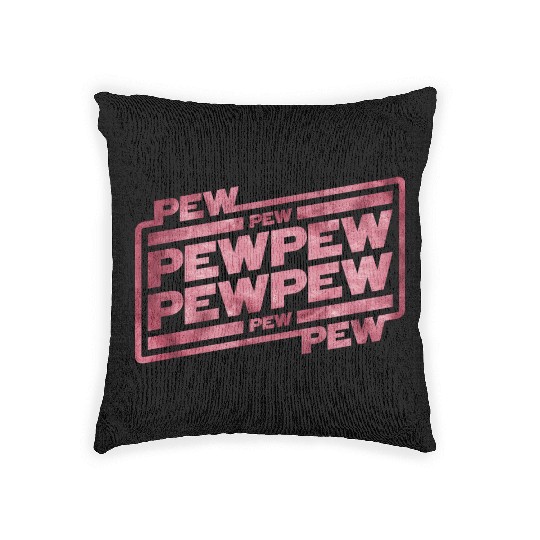 Pew Pew Pew Woven Pillows