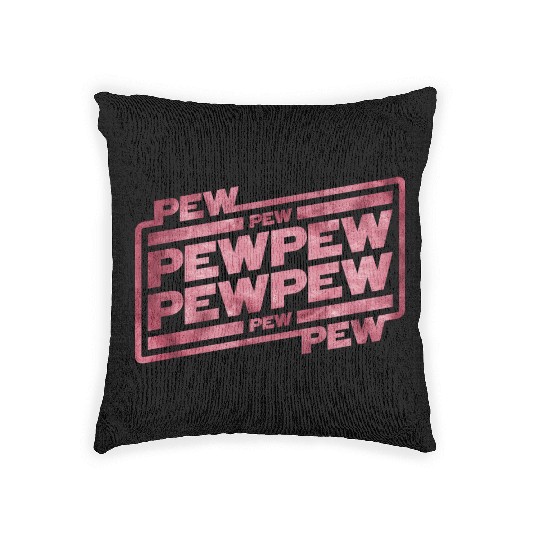 Pew Pew Pew Woven Pillows