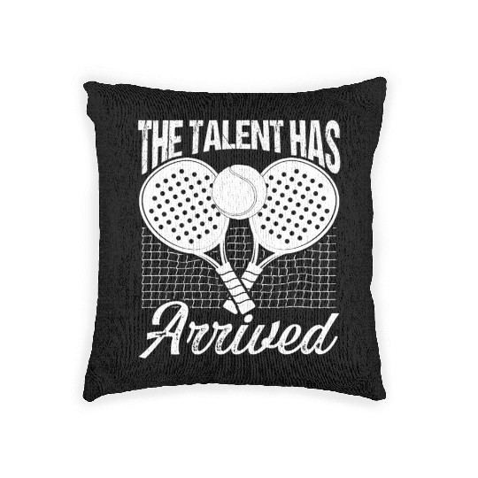 Paddle Tennis Player Match Talent has arrived Woven Pillows
