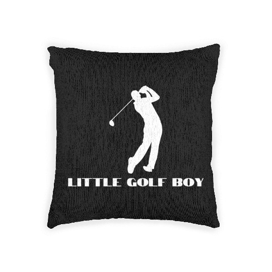 Little Golf Boy Woven Pillows