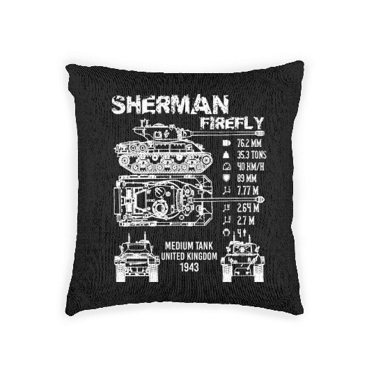 Sherman Firefly Tank Specifications Woven Pillows
