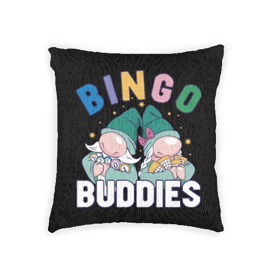 Bingo Card Game Grandma Bingo Player Bingo Cards Woven Pillows