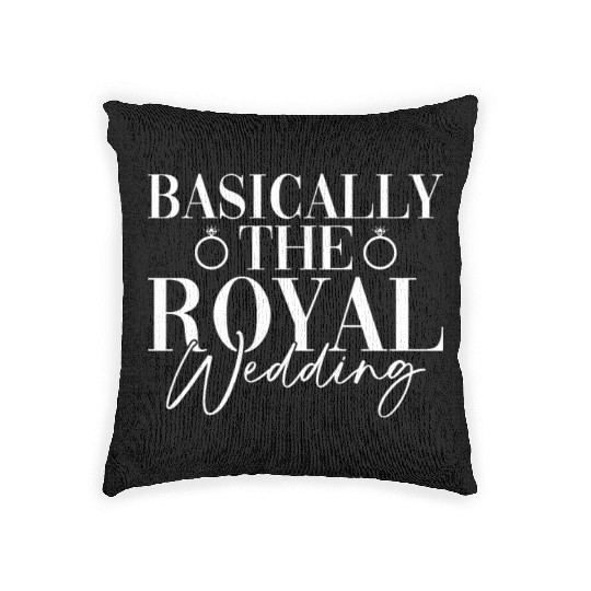 Basically The Royal Wedding - Bride Groom Matching Woven Pillows