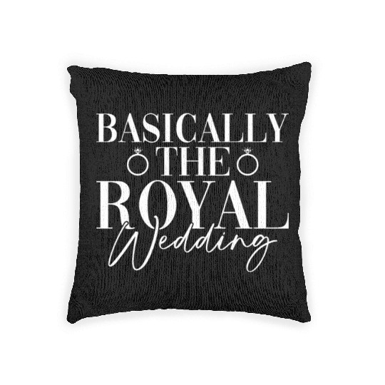 Basically The Royal Wedding - Bride Groom Matching Woven Pillows