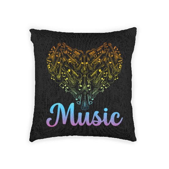 Guitar Music Lover - Guitar Musician Guitar Player Woven Pillows