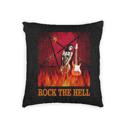 ROCK THE HELL Woven Pillows