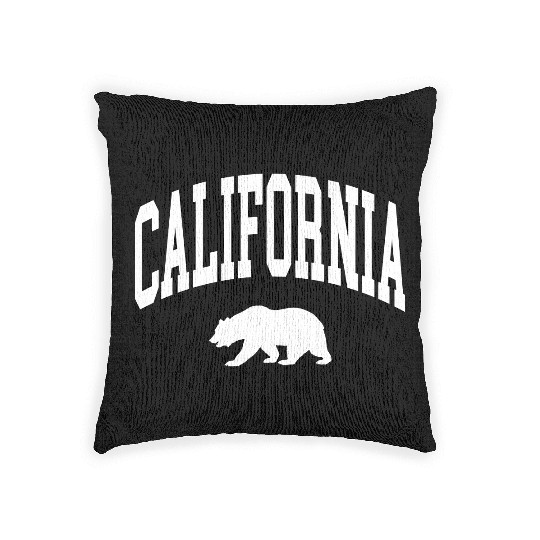 California Bear Woven Pillows