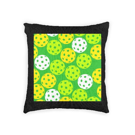 pickleball dad pickleball ladies Woven Pillows
