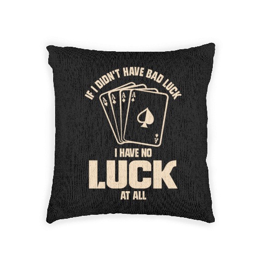 Poker Casino Poker Player Gambling Roulette Woven Pillows