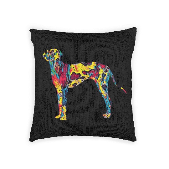 Big Dog Great Dane Woven Pillows