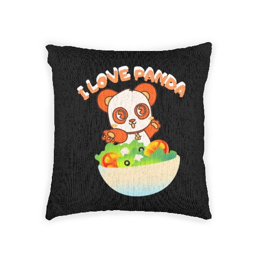I love panda Woven Pillows