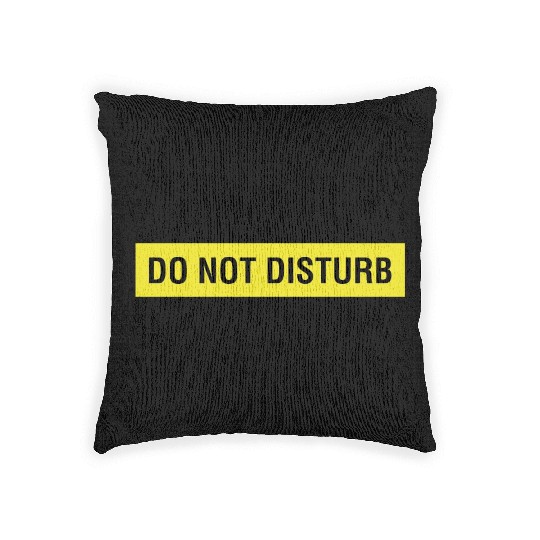 Do Not Disturb Woven Pillows
