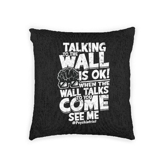 Psychiatrist Psychology Therapist Psychologist Woven Pillows