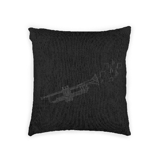 Trumpet Music Woven Pillows