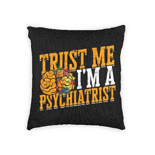 Psychiatrist Psychology Therapist Psychologist Woven Pillows