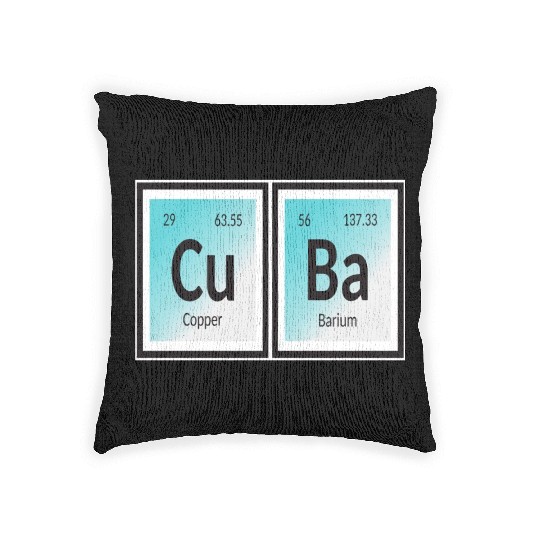 Cuba | Periodic Table of Elements Woven Pillows