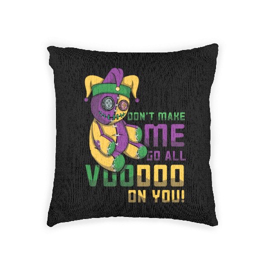 Witchcraft Doll Festival Parade Beads Mardi Gras Woven Pillows