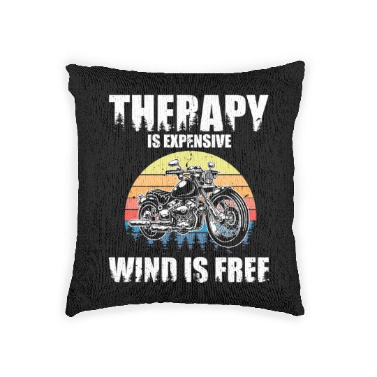 Hilarious Expensive Wind Is Free Big Bike Woven Pillows