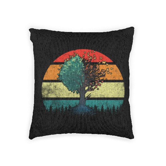 Butterfly Tree Beautiful Animal Butterflies Tree Woven Pillows