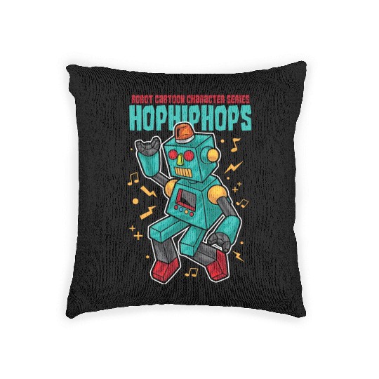Robot Urban Hip-hop Cartoon Woven Pillows
