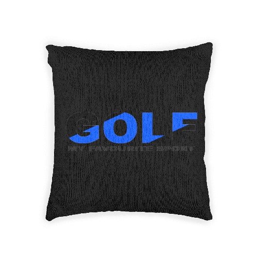 GOLF SPORT BLACK AND BLUE COLOR Woven Pillows