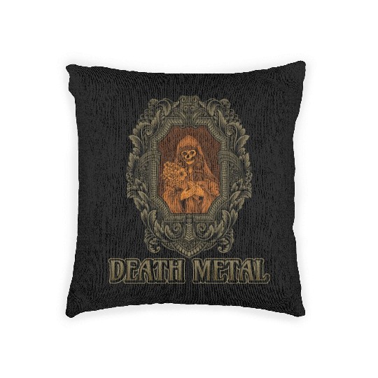 Goth Satan Rock Festivals Black Heavy Death Metal Woven Pillows