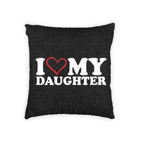 I Love My Daughter Woven Pillows