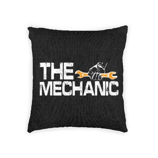 Dad Car Guy Garage Father's Day Funny Car Mechanic Woven Pillows