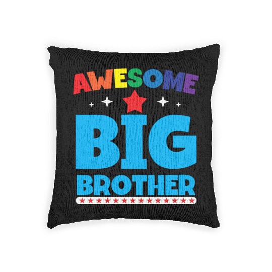 Kids Big brother Announcement Woven Pillows