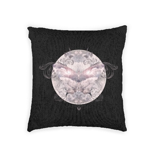 A heavenly butterfly made of delicate clouds Woven Pillows