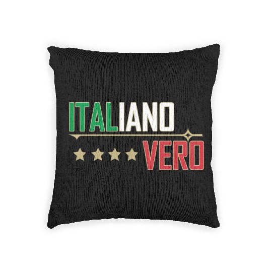 Italian, Real Italian, Italiano Woven Pillows