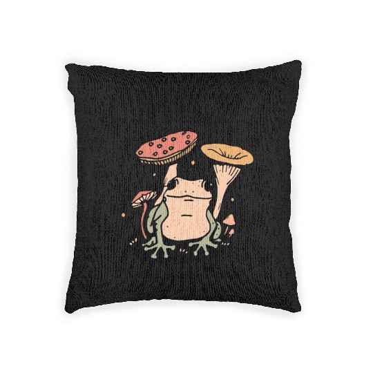 milf man i love frogs Woven Pillows