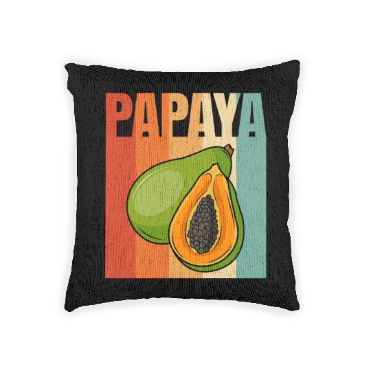 Retro Papaya Woven Pillows