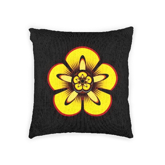 Lily Flower For family and friends Woven Pillows