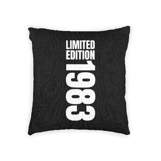 40 Years Vintage 1983 Retro 40th Birthday Woven Pillows