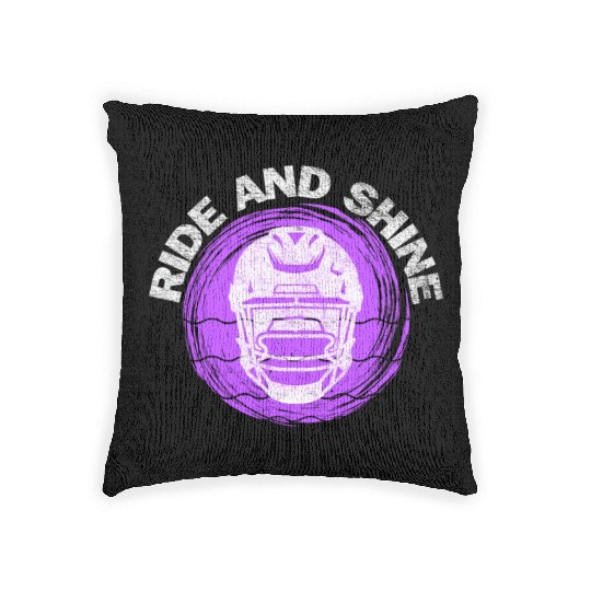 Ride And Shine American Football Men Women Vintage Woven Pillows