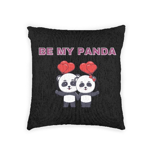 Be my panda Woven Pillows