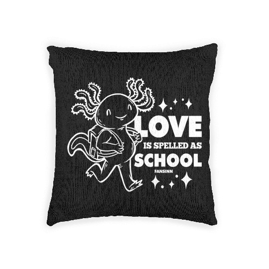 I love school and Axolotl Woven Pillows