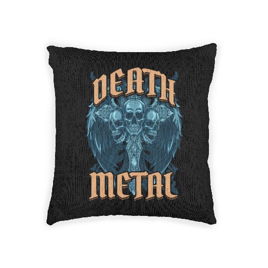 Goth Rock Satan Festivals Death Metal Woven Pillows